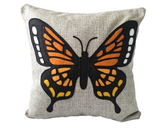 Science Diagram Pillow - Butterfly Pillow / Butterfly Gift / Butterflies / Butterfly Decor / Girls Room / Nursery / Butterfly Lover Gift