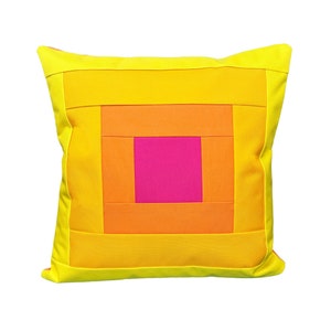 Outdoor Pillow Cover in "Sunrise" Colorway / Outdoor Decor / Colorful Outdoor Pillow / Outdoor Pillow / Patio Deck Poolside Pillow / Yellow