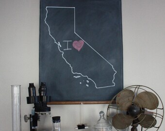 chalkboard map etsy