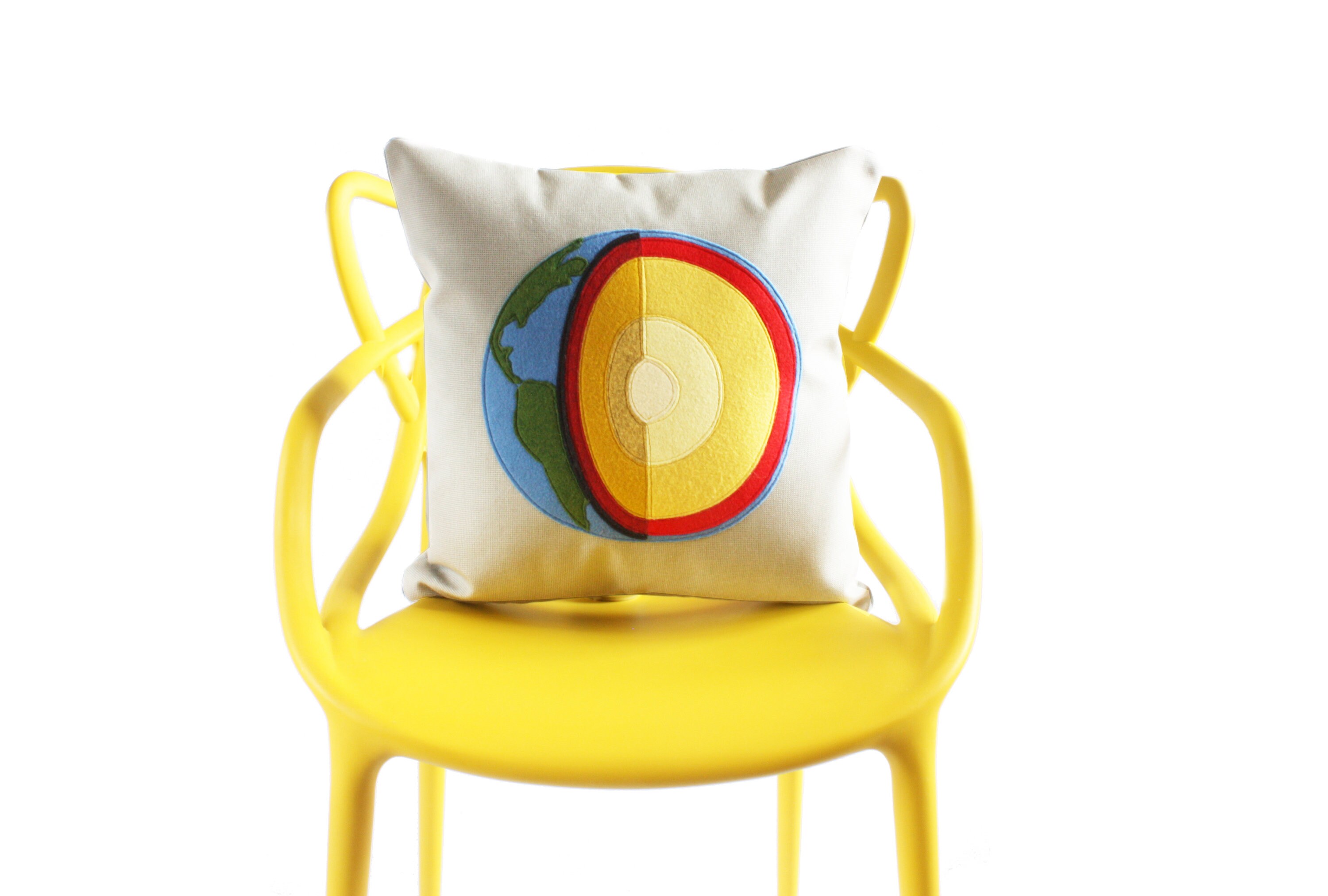 Science Pillow Earth Cross Section / Geology / Geologist / Etsy