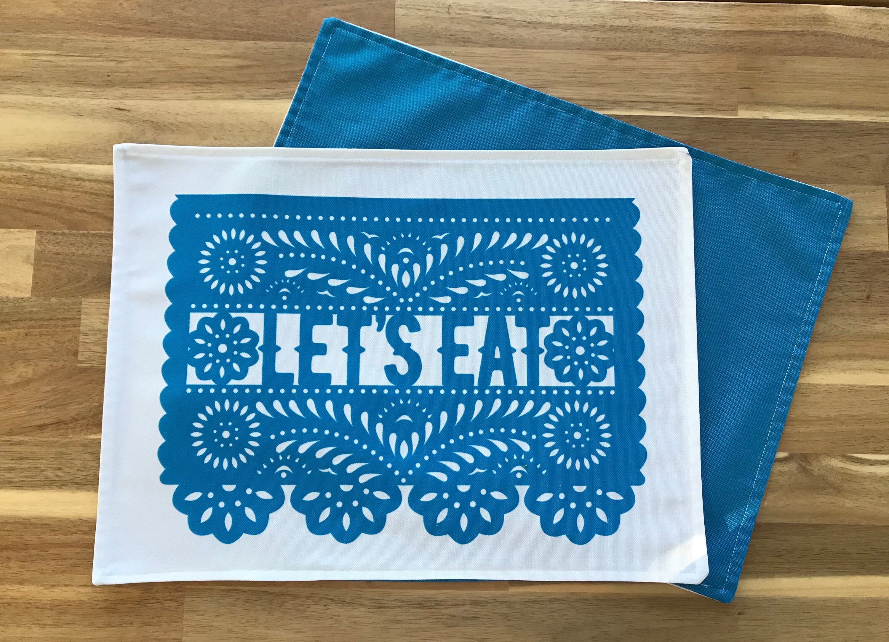 Linens Mexican Folk Art Cloth Placemats Placemats Colorful Placemats