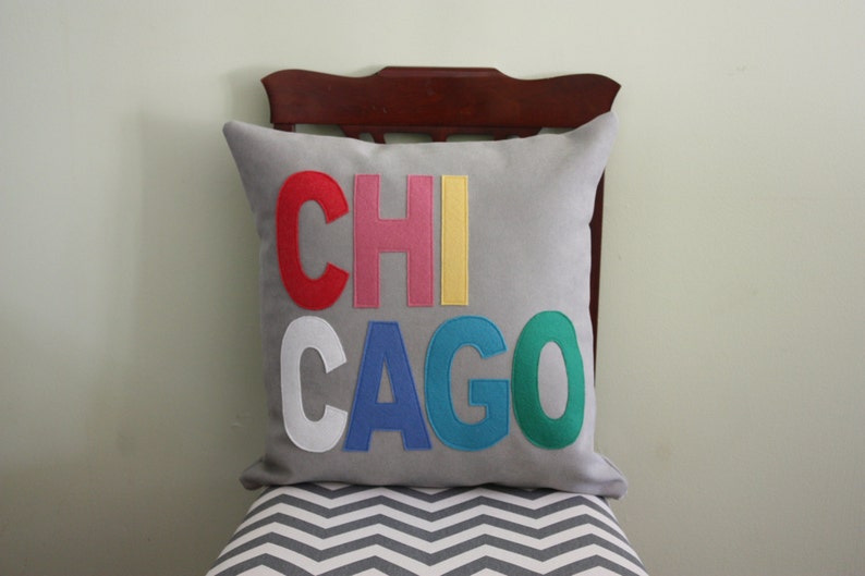 City Pillows // Custom City Pillows // Chicago // Austin // Etsy