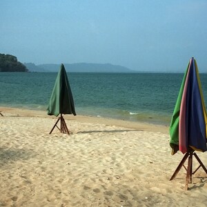 Beach Life - 5x7 print in 8x10 mat, cambodia photography, beach photo, sea photo, beach wall art, beach print, koh russei