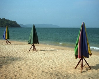 Beach Life - 5x7 print in 8x10 mat, cambodia photography, beach photo, sea photo, beach wall art, beach print, koh russei