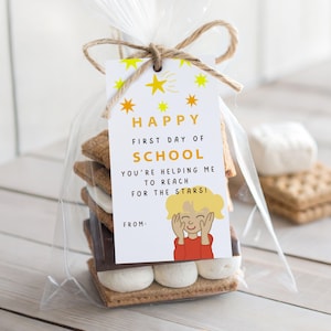 First Day of School Gift Tag: Teacher Appreciation, Hand-Drawn Design (PDF & PNG Digital Download)