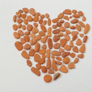 100 Tiny Sea-Tumbled Pottery Pieces from Portugal – Natural Beach Pottery for Mosaics, Crafts & Coastal Decor