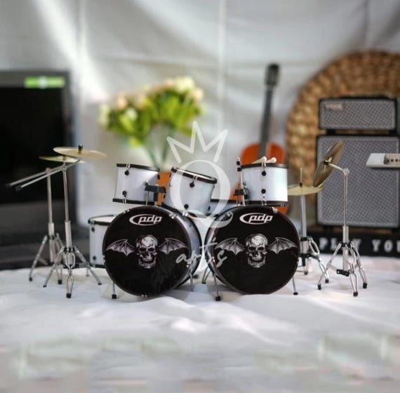 Miniature Double Pedal Drum Set: the Rev A7X Signature - Etsy