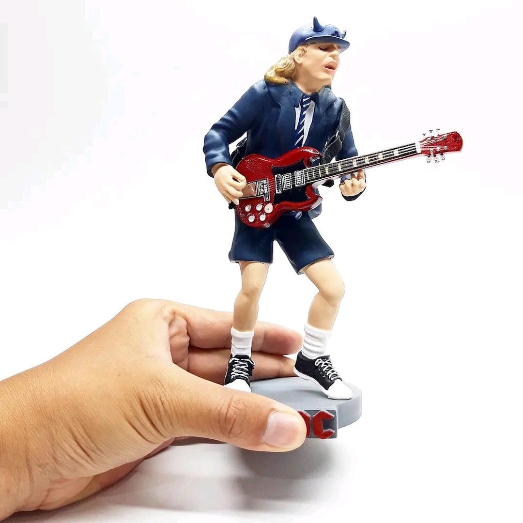 Angus Young AC/DC Action Figure: Handmade 7-inch Collectible - Etsy