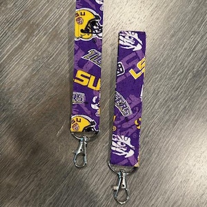 LSU Keychains - LSU Wristlet
