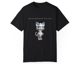Camiseta unisex Gatito de diamantes