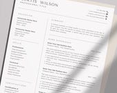 Apple Pages Resume Template | Modern Professional CV for Mac | Editable | Instant Download