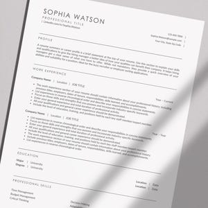 ATS Friendly Resume Template | Resume Template for Word, Pages, Google Docs | ATS Resume Template | ATS Cv Resume | Professional ATs Resume