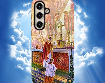 Tough Cases, Phone Protector, Catholic Mass Design, Google I phone Samsung, Christmas Gift, Protective Cover
