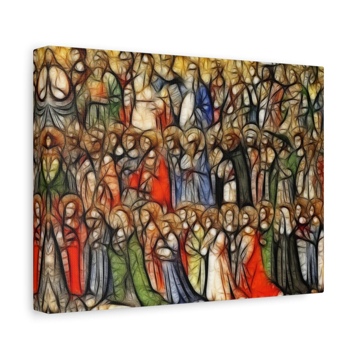 All Saints Day Art in Watercolor Inspiring Canvas Print, Catholic All ...