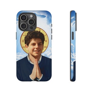 Carlo Acutis Blessed and Saint Samsung iPhone Hard Case Protector, Catholic Gift for Confirmation, Millenial Saint image 3