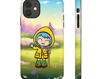 Luce 2025 Vatican Jubilee Mascot waving, Anime style Catholic Christian Phone Cases iPhone Galaxy Pixel