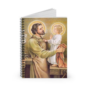 Diario de adoración de San José Obrero, regalo de confirmación, diario de oración católico, padre adoptivo del Niño Jesús
