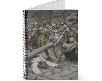 Saint Simon of Cyrene, Confirmation Gift, Stations of the Cross Sorrowful Mysteries Adoration Journal, Religious Diary, Catholic Notebook
