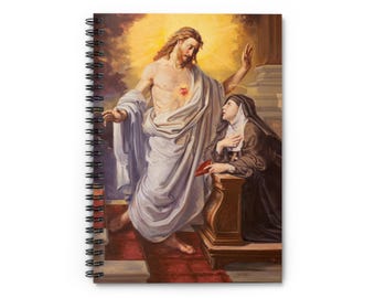 Catholic Notebook - Saint Teresa of Avila, Adoration Journal, Confirmation Gift, Religious Diary, Spiral Notebook