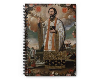 Saint Francis Savier Adoration Confirmation Journal , Catholic Notebook prayer diary, Confirmation Saint Gift Idea for boy