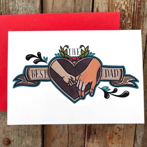 Personalisierte Vatertagskarte | Der Beste Papa, Daddy | Vater und Sohn Grußkarte | Coole Dad Karte