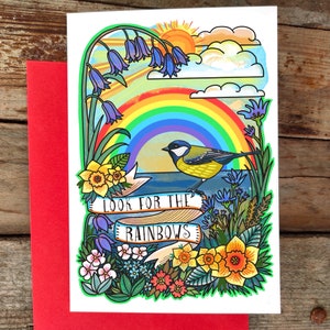 Suchen Sie nach den Regenbogen im Leben Karte | Positivität erhebendes Zitat, Inspiration, Ermutigung, Hoffnung, Heilung, Trauer, Sympathie, Regenbogenkunst