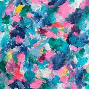 Jungle Vibes Original Painting, Painted on 140 lb Watercolour Paper 27.5 x 35cm, Abstract, Expressionist