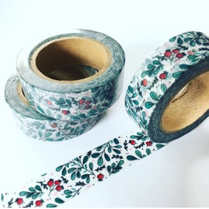Forest Berries Washi Tape, Cards Planner, Wrapping, Scrapbooking 1.5cm x 10m Decorative Tape