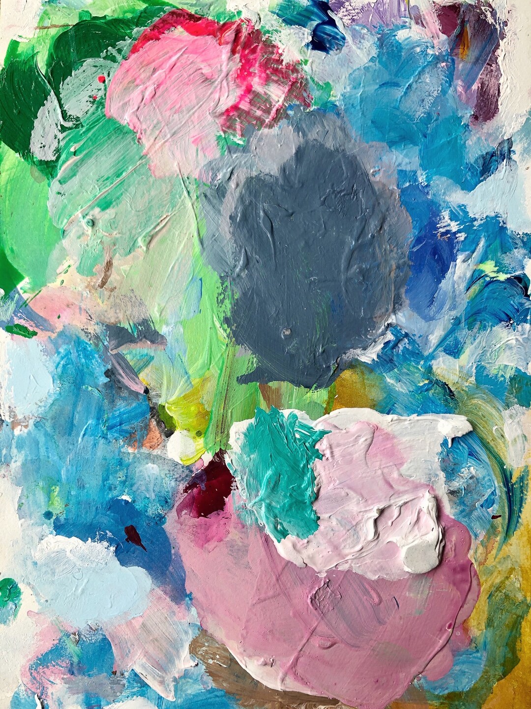 The Paint Palette Original Acrylic Painting Abstract Style Etsy Australia