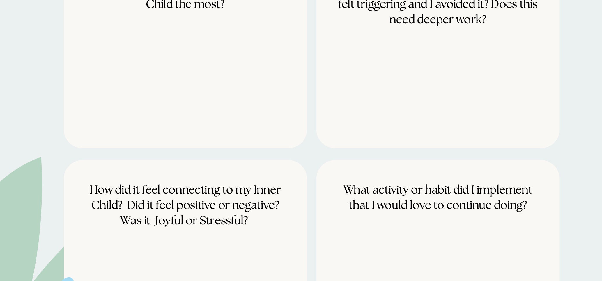 Inner Child Questions Connecting to Your Inner Child Workbook Printable, Worksheets for Inner ...