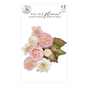 Prima Flowers - Love Notes Collection  - Silly Love Notes, 12/ Pcs Card Making Embellishment, Scrapbooking