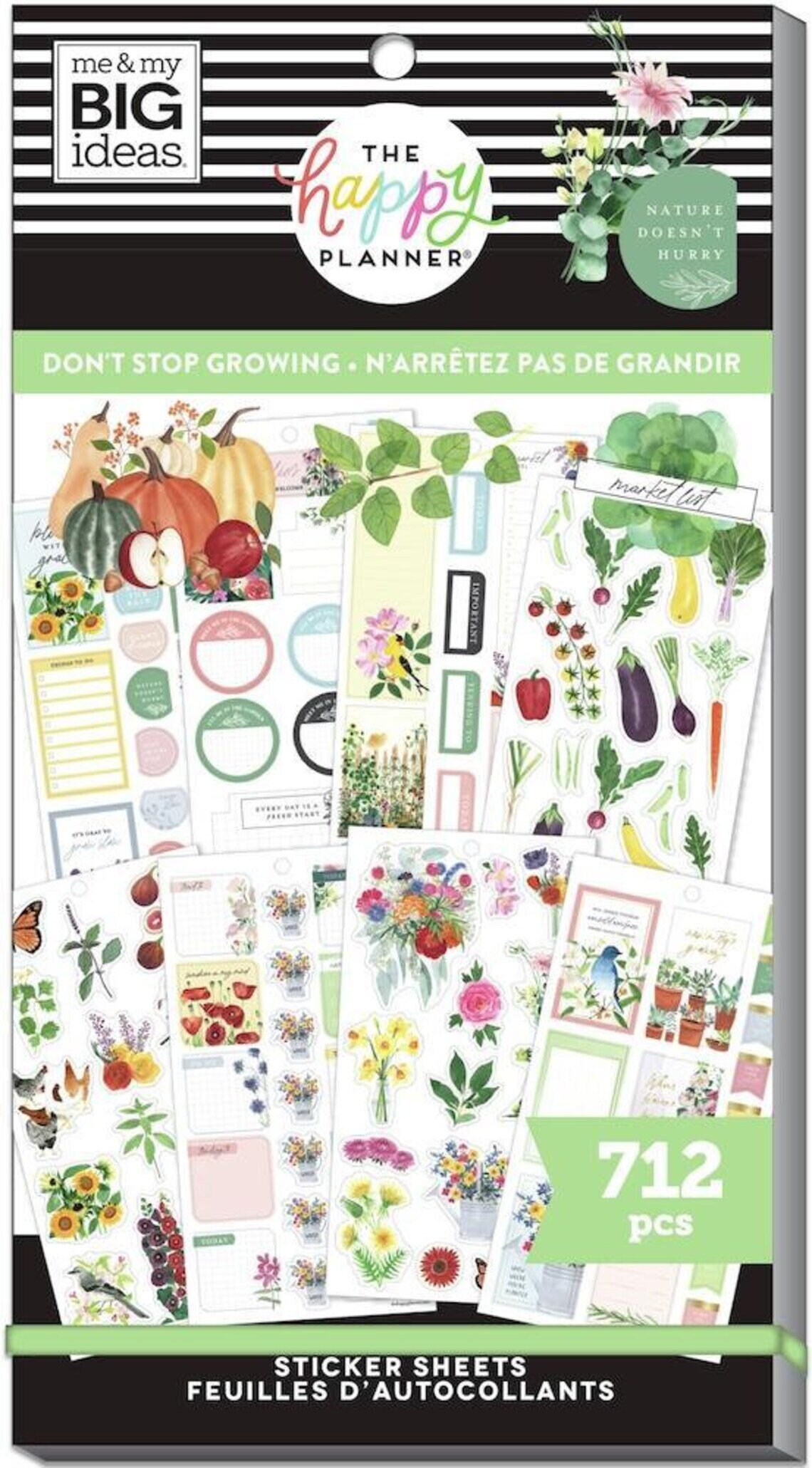 MAMBI Happy Planner Don't Stop Growing, Value Sticker Book 712 Pcs, Craft, Scrapbooking, Planner