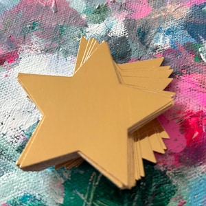 Goud metallic karton sterconfetti versieringen, 50 stuks - Kerstmis, Verjaardag