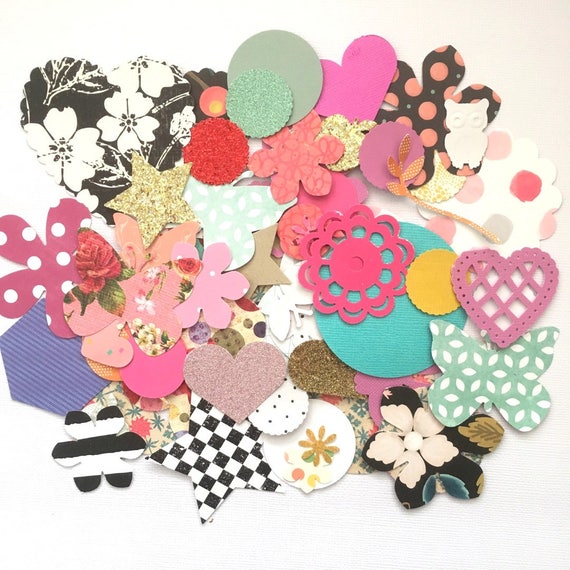 Paper Shapes Confetti Assorted Bag of Paper Die Cuts, Kids Craft