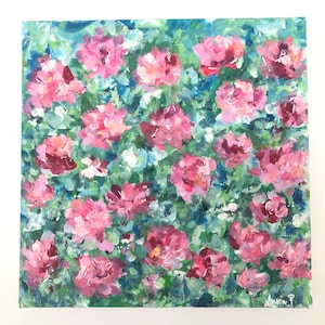 Fresh Market Flowers, Abstract, Expressionist, Floral Painting, Original Art on Canvas