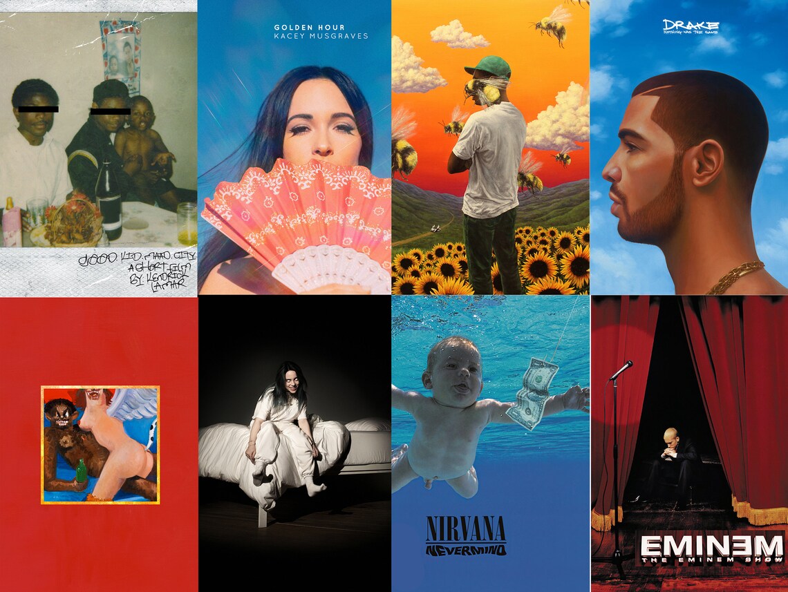 Album Cover Wall Collage Kit Album Cover Collage Kit Music | Etsy