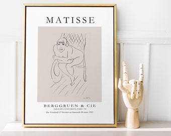 Henri Matisse Poster l Matisse Sketch l Matisse Print l Digital download | Printable Wall Art l Wall Decor