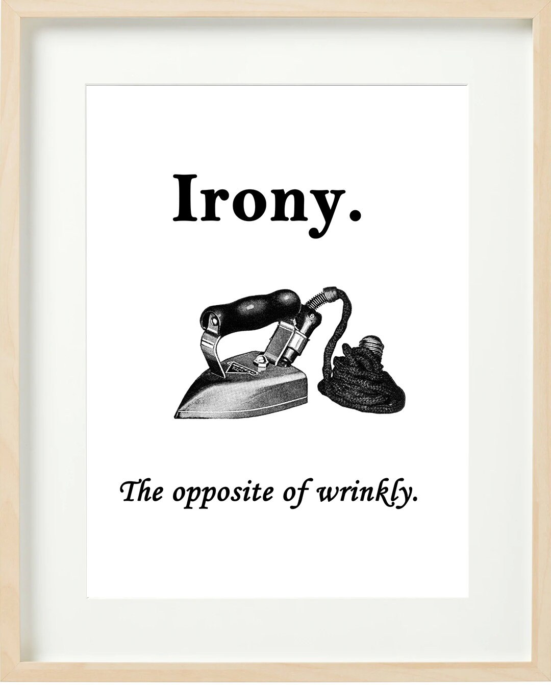 IRONY ART Printable Wall ArtDictionary Art ready to Print Etsy