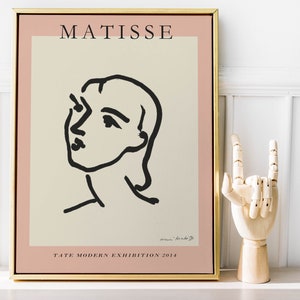 Henri Matisse Poster l Matisse Line Drawing l Matisse Print l Digital download | Printable Wall Art l Wall Decor