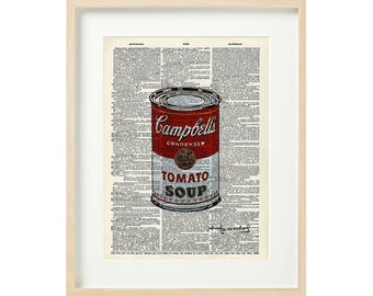 Tomato Soup Andy Warhol  PRINTABLE Wall ART