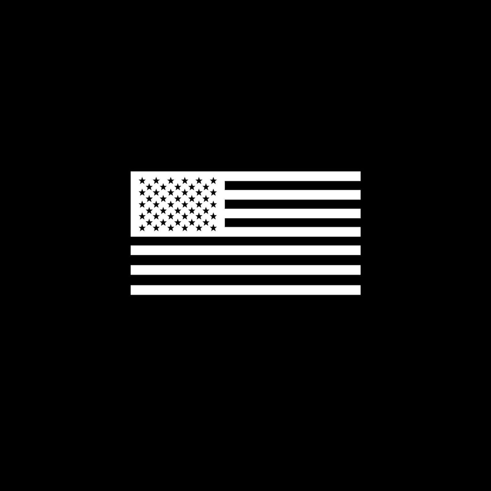 Screen Printed White American Flags - Etsy