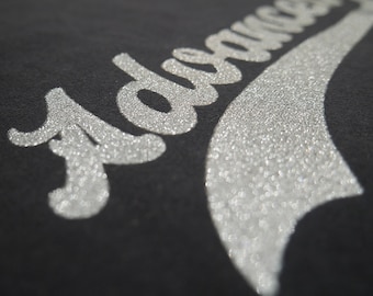 Glitter Screen Printed Glitter Heat Transfers