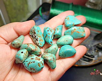 Turquoise Shaded Howlite Vintage Beads -With a Story~