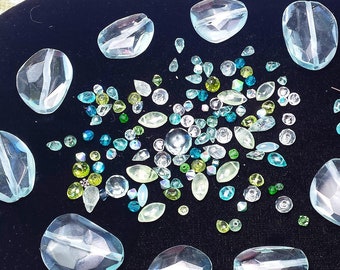 Appetite, Peridot, Aquamarine, Prehnite, Rock Quartz, Swarovski Beach Babe Gemstones & Crystal Sweep The Floor Designer Collection