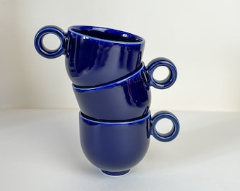 Coffee Cup, Cobalt Color, Mug, XS Cup, 7 oz
