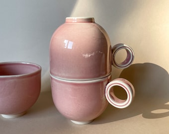 Coffee Cup, Pink Color, Mug, XS Cup, 7 oz
