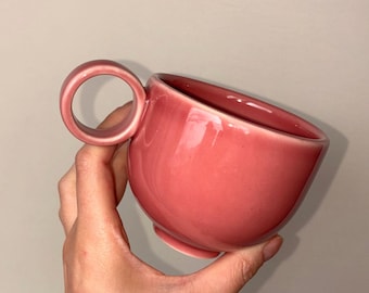 Coffee Cup, Pink Color, Mug, XS Cup, 7 oz