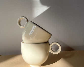Coffee Cup, Beige Color, Mug, XS Cup, 7 oz
