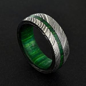 Mens Wedding Band Custom Wedding Ring Stainless Steel Ring Damascus Ring Mens Rings Mens Engagement Ring Mens Antique Rings Black Ring Men