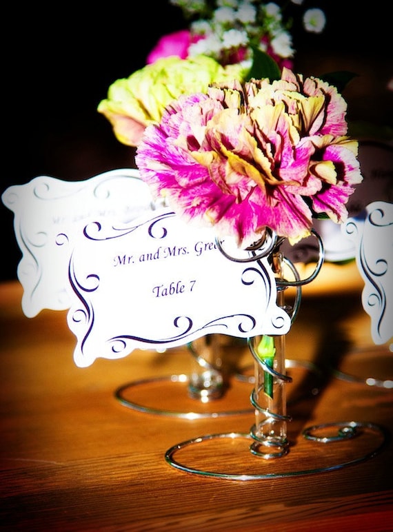 Items similar to 150 Place Card Holder favors with mini bud vase for